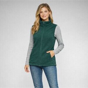 33,000ft Forest Green Fleece Vest Women’s Small Full Zip Outdoor NWT